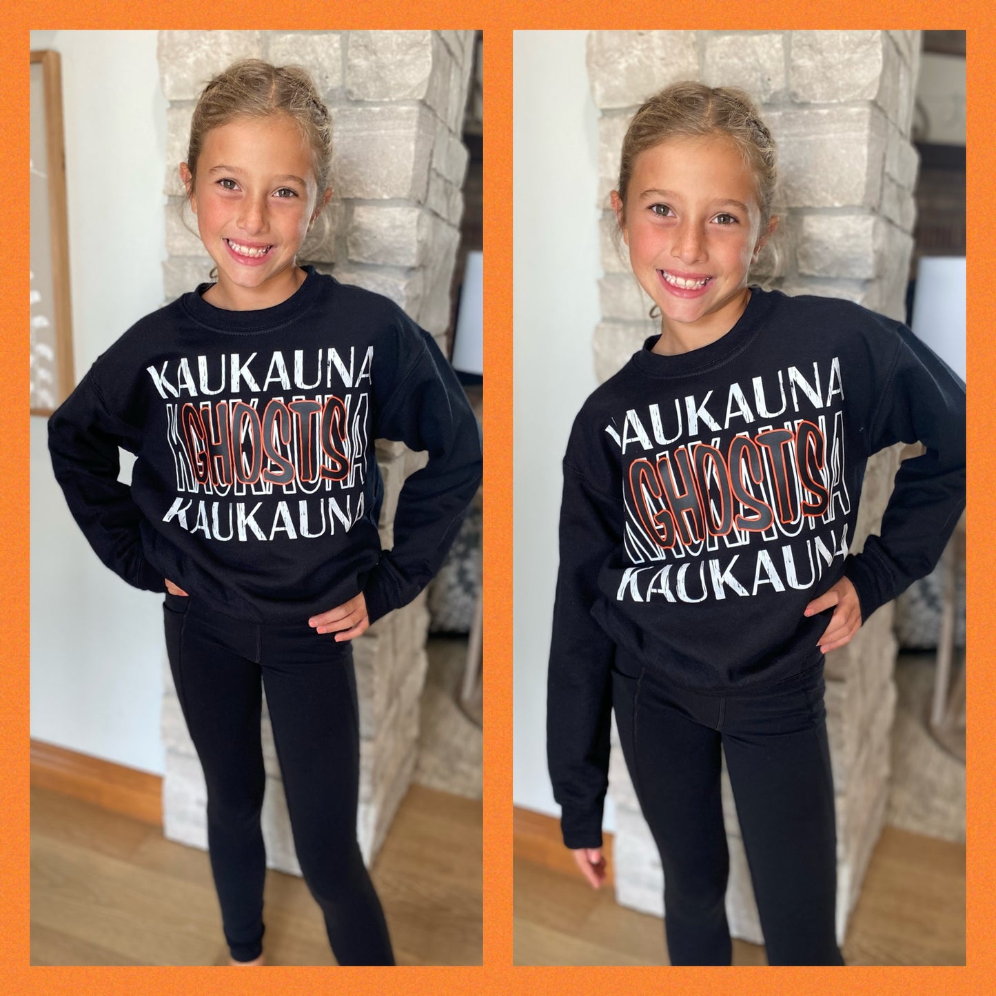 Kaukauna Youth Black Crewneck