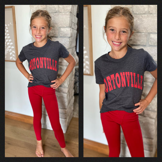 Hortonville Deep Grey Youth Tee