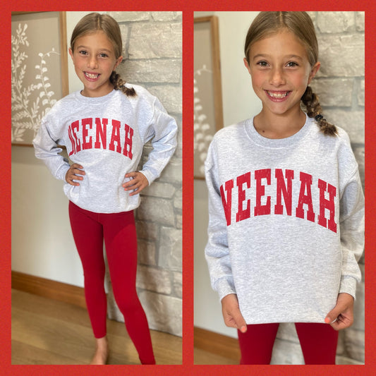 Neenah Youth Ash Crewneck