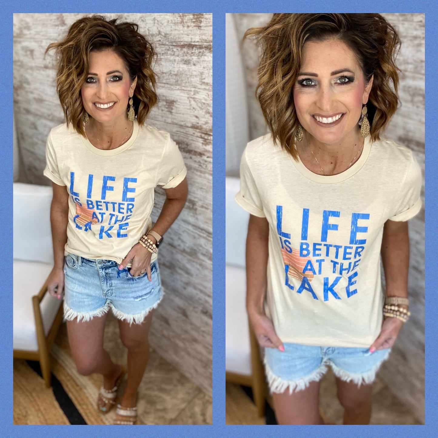 Life is Better at the Lake Cream Tee
