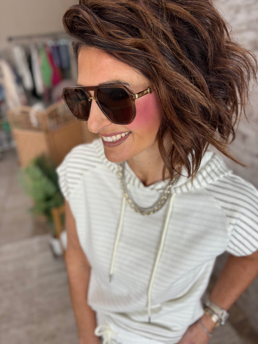 Geometric Shape Thin Frame Designed Sunglasses ~ Multiple Colors **RESTOCKED**