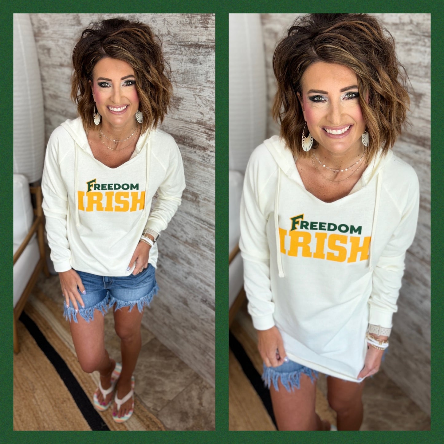 Freedom Irish Beach Fleece Pullover ~ 2 Colors