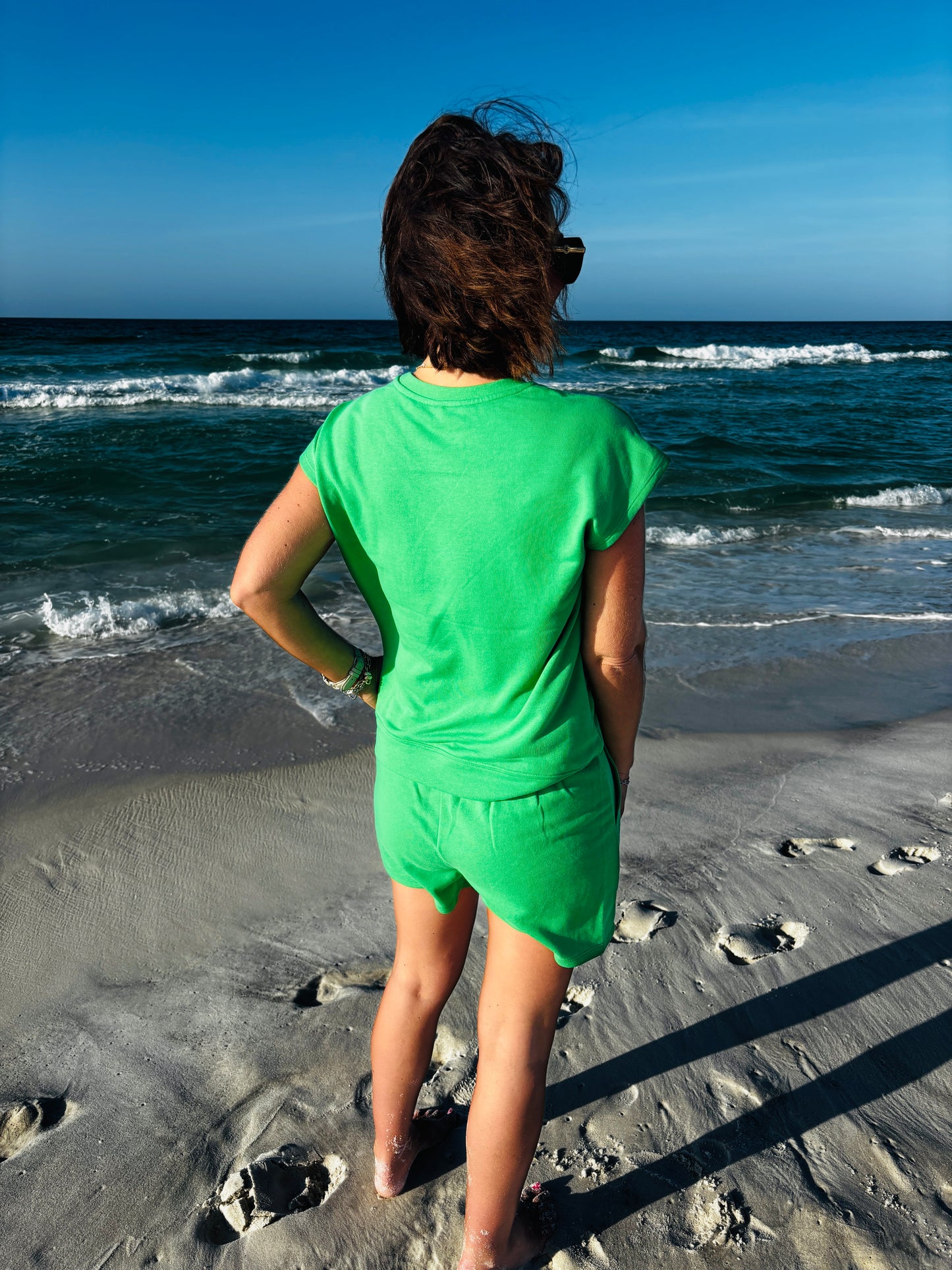Green Pop French Terry Comfort Set