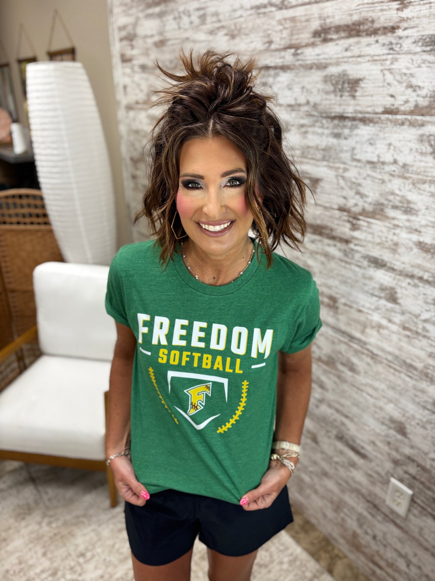 Freedom Irish Softball Bella  Tee~ Youth and Adult~ 2 Colors