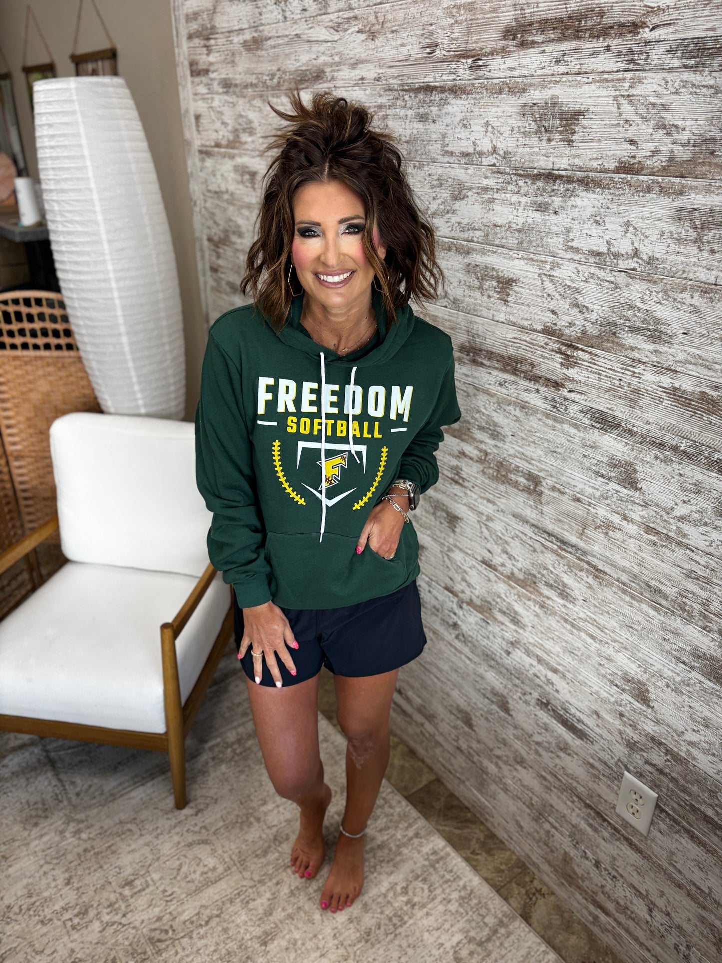 Freedom Irish Softball Bella Canvas Hoodie ~ 2 Colors