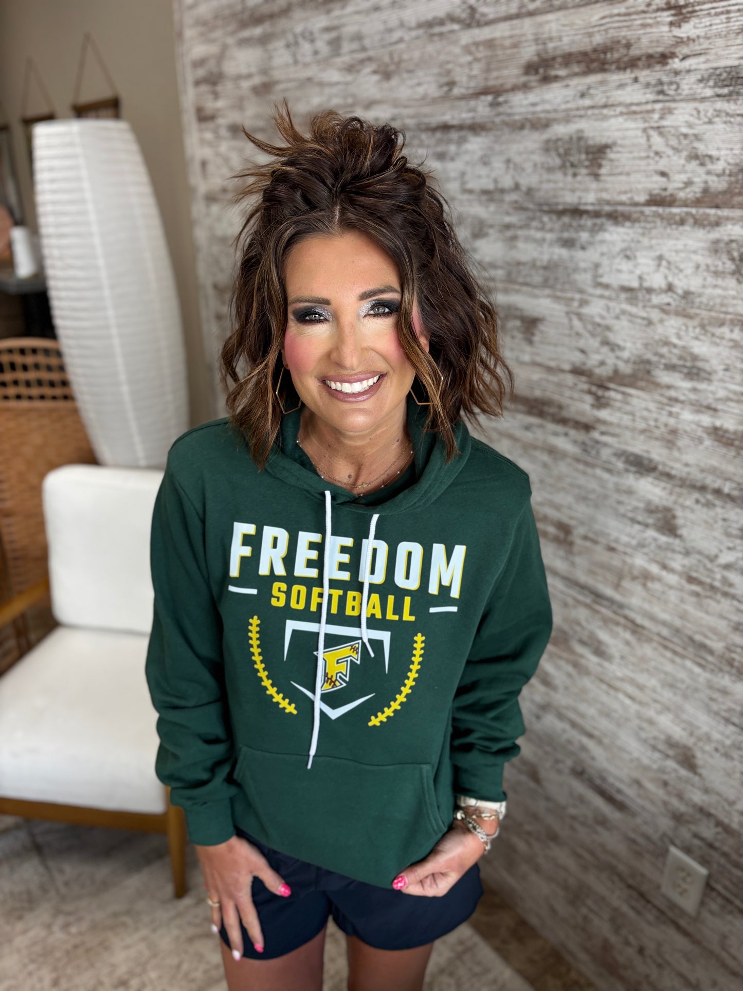 Freedom Irish Softball Bella Canvas Hoodie ~ 2 Colors