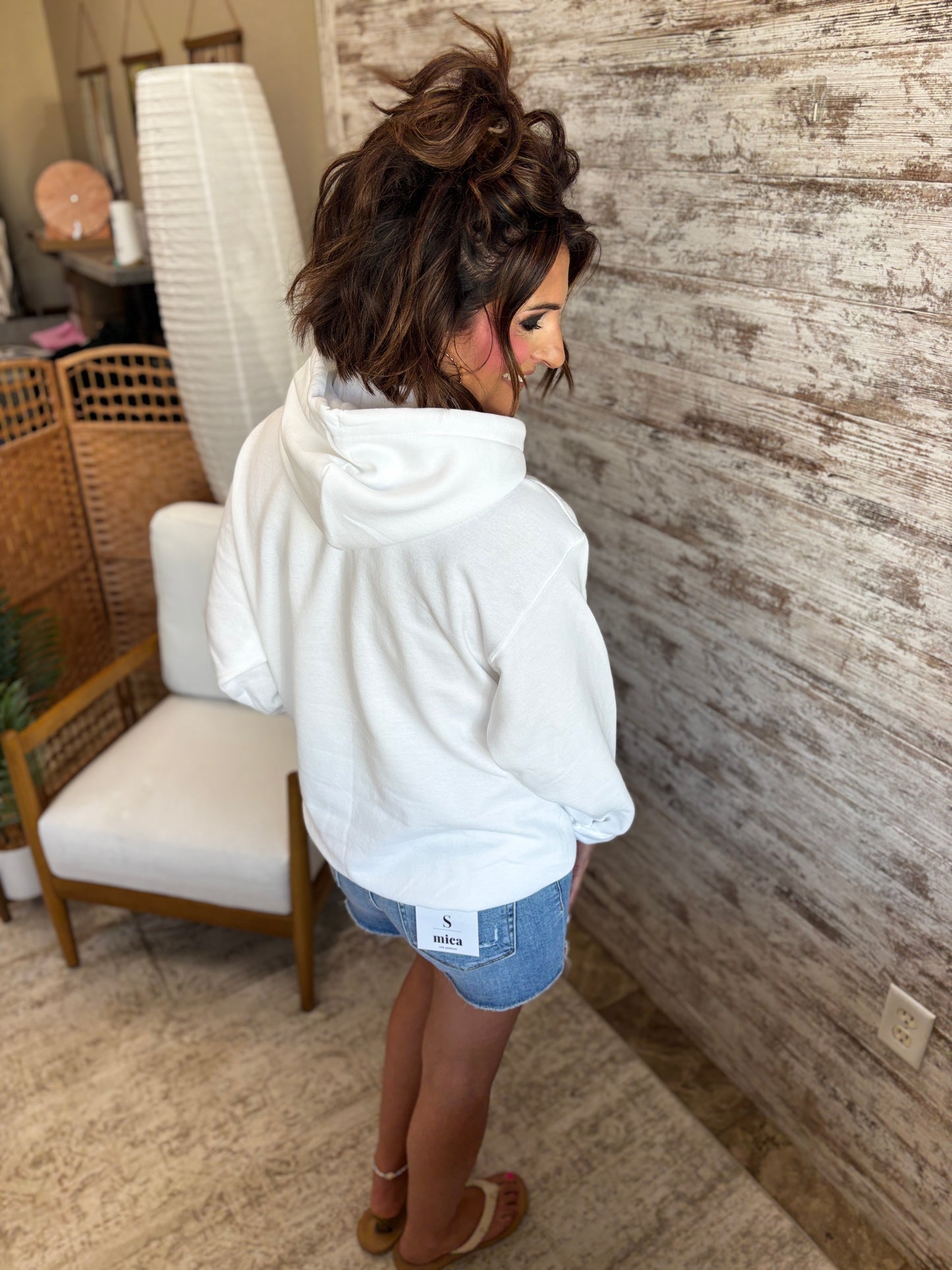 Kimberly Baseball Port & Company White Hoodie~ Youth and Adult Sizes