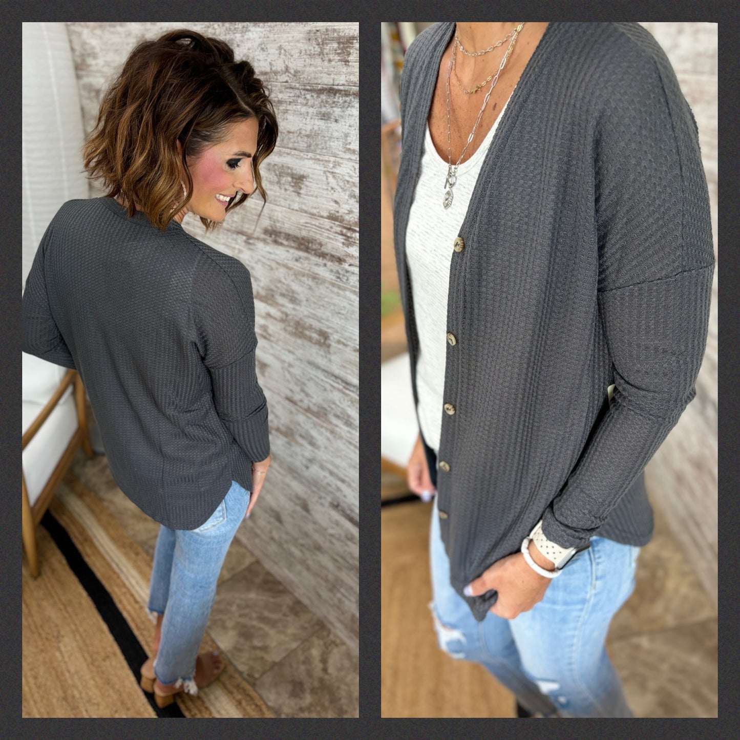 Soft Waffle Knit Cardigan~ 8 Colors