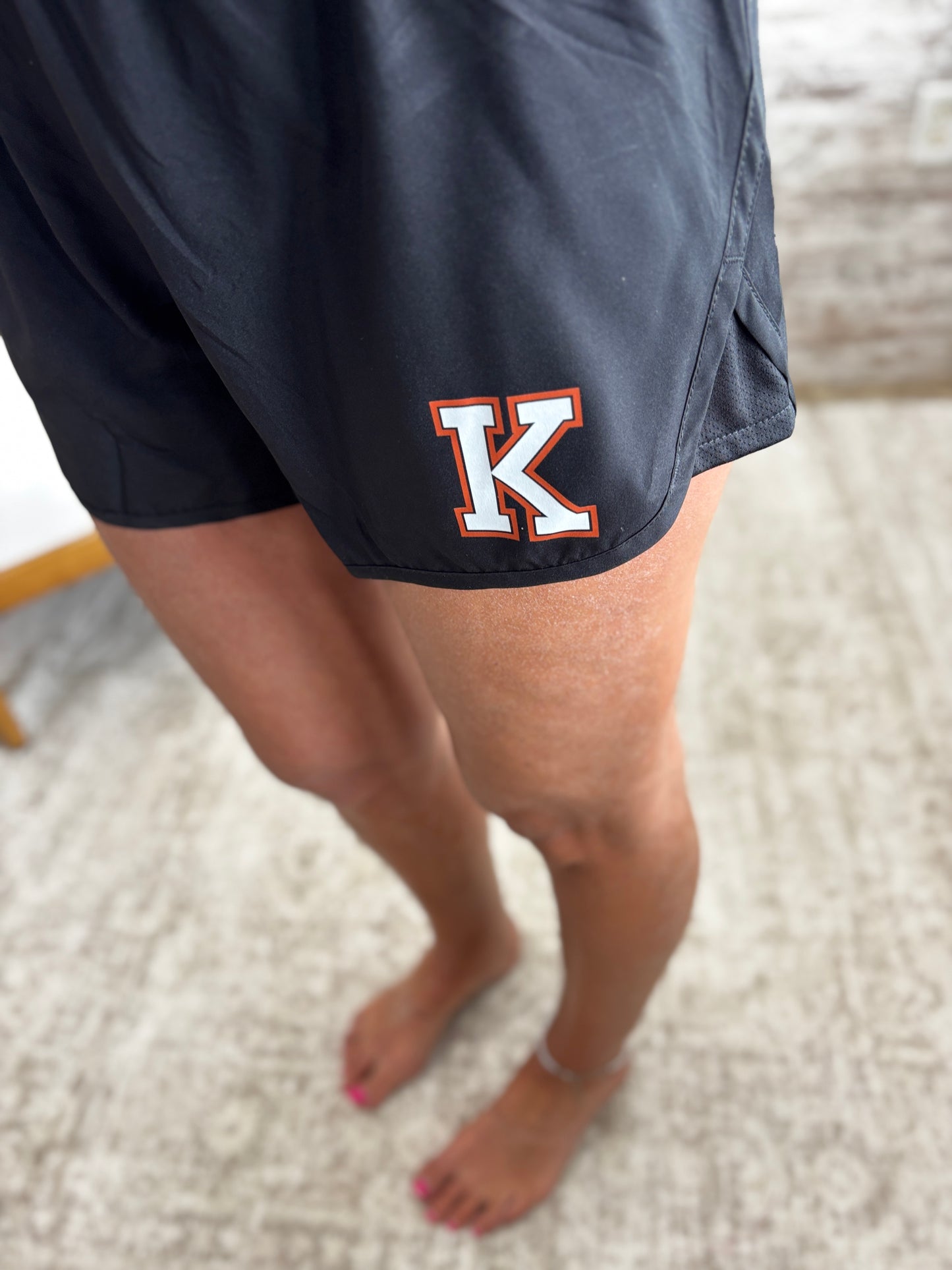 Kaukauna "K" Wayfarer Black Shorts ~ Ladies and Girl Sizes