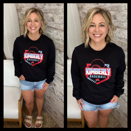 Kimberly Baseball Bella Black Long Sleeve