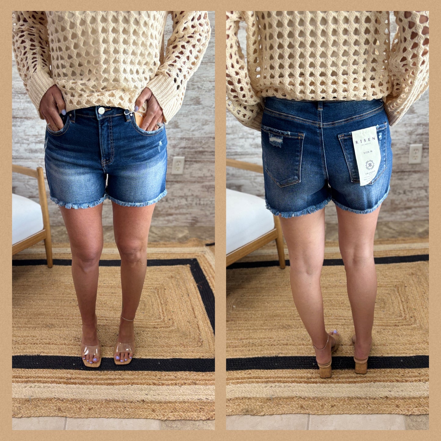 Risen High Rise Shorts RDS6106