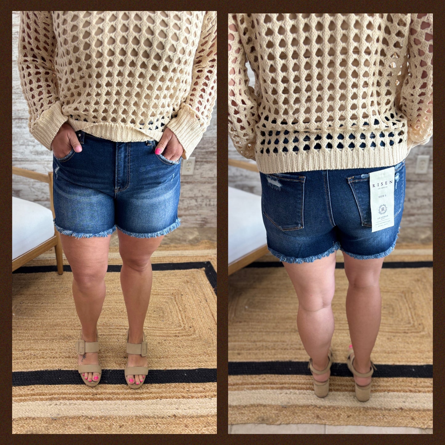 Risen High Rise Shorts RDS6106