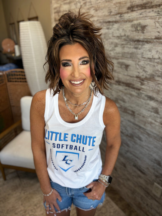 Little Chute Softball White District Ladies Tank
