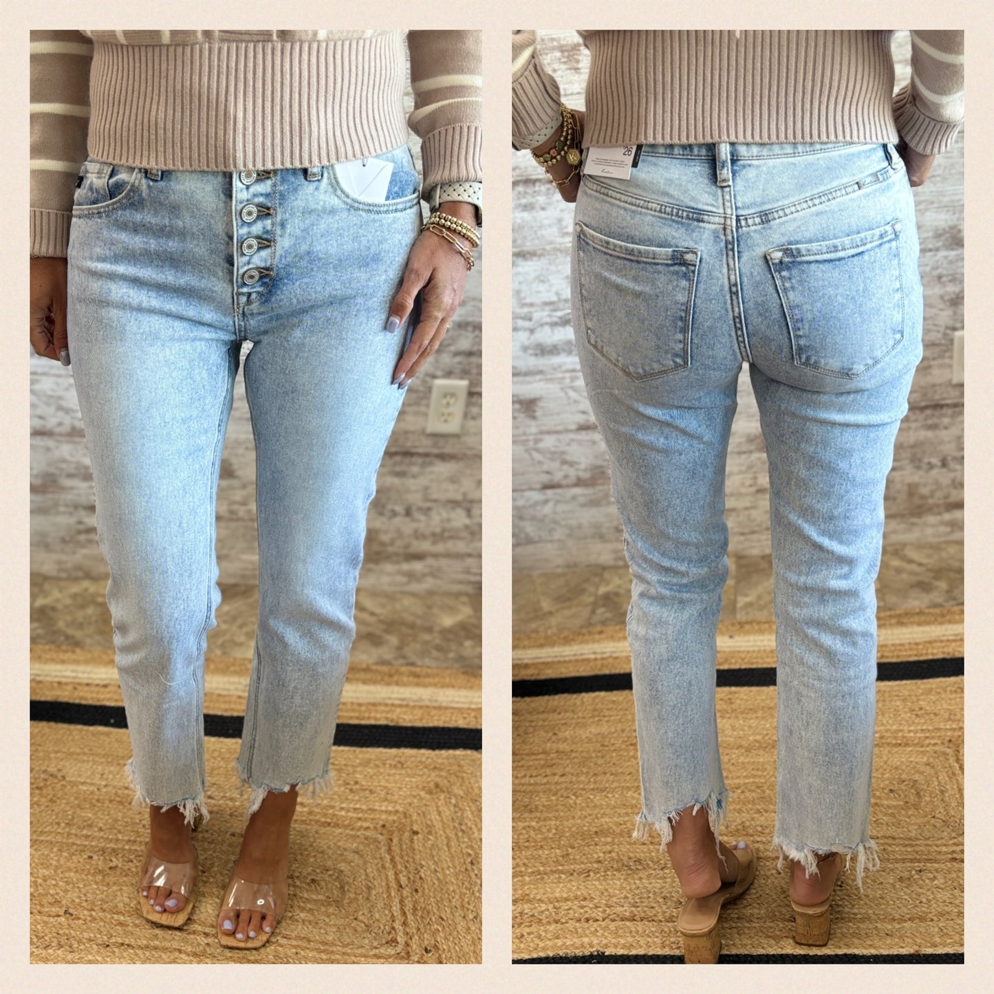 Kancan Acid High Rise Straight Jean KC8635AC