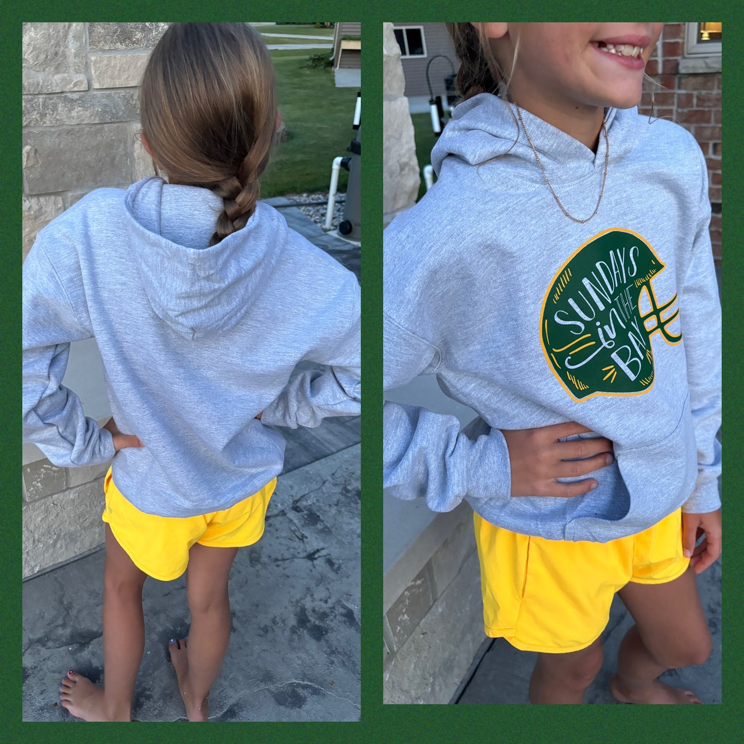 Sundays in the Bay Youth Grey Packer Hoodie