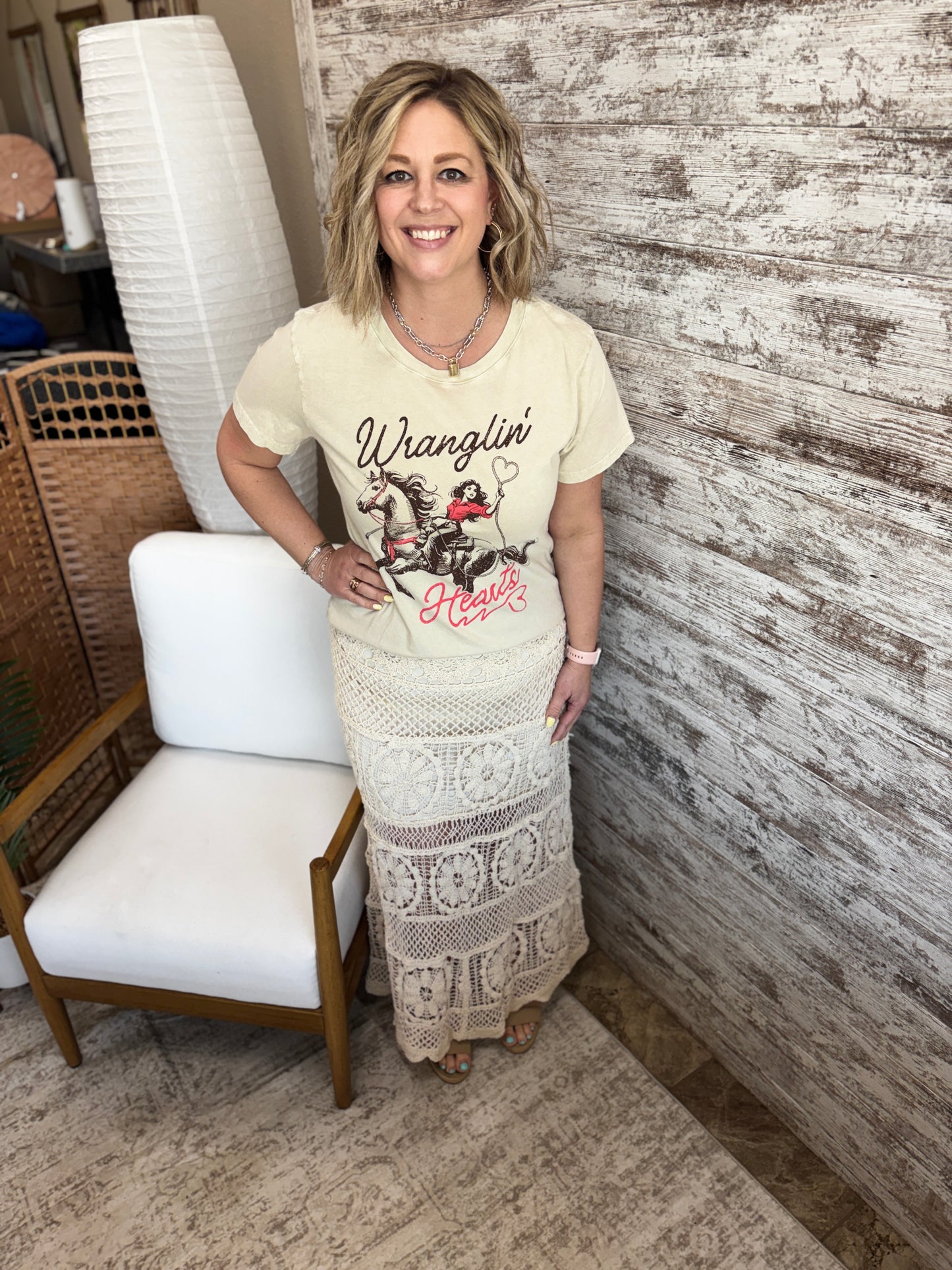 Wranglin Hearts Graphic Tee