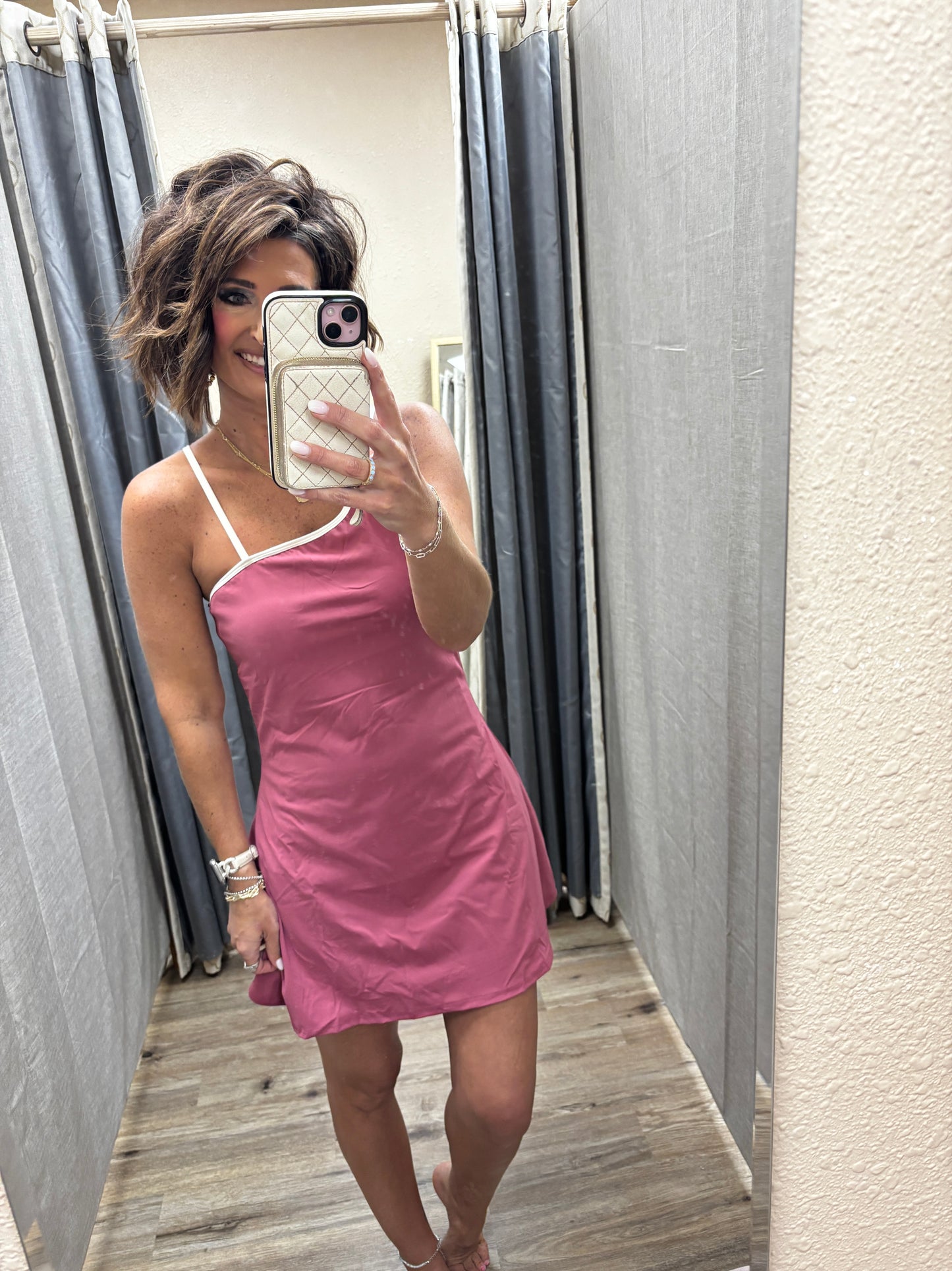 Maroon Lined Active Dress
