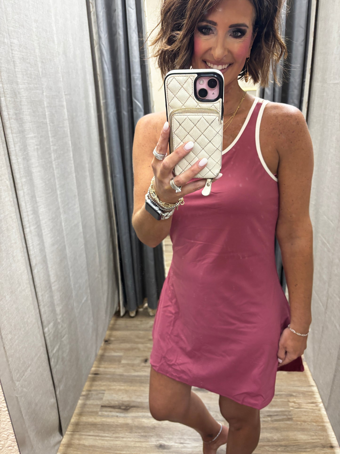 Maroon Lined Active Dress