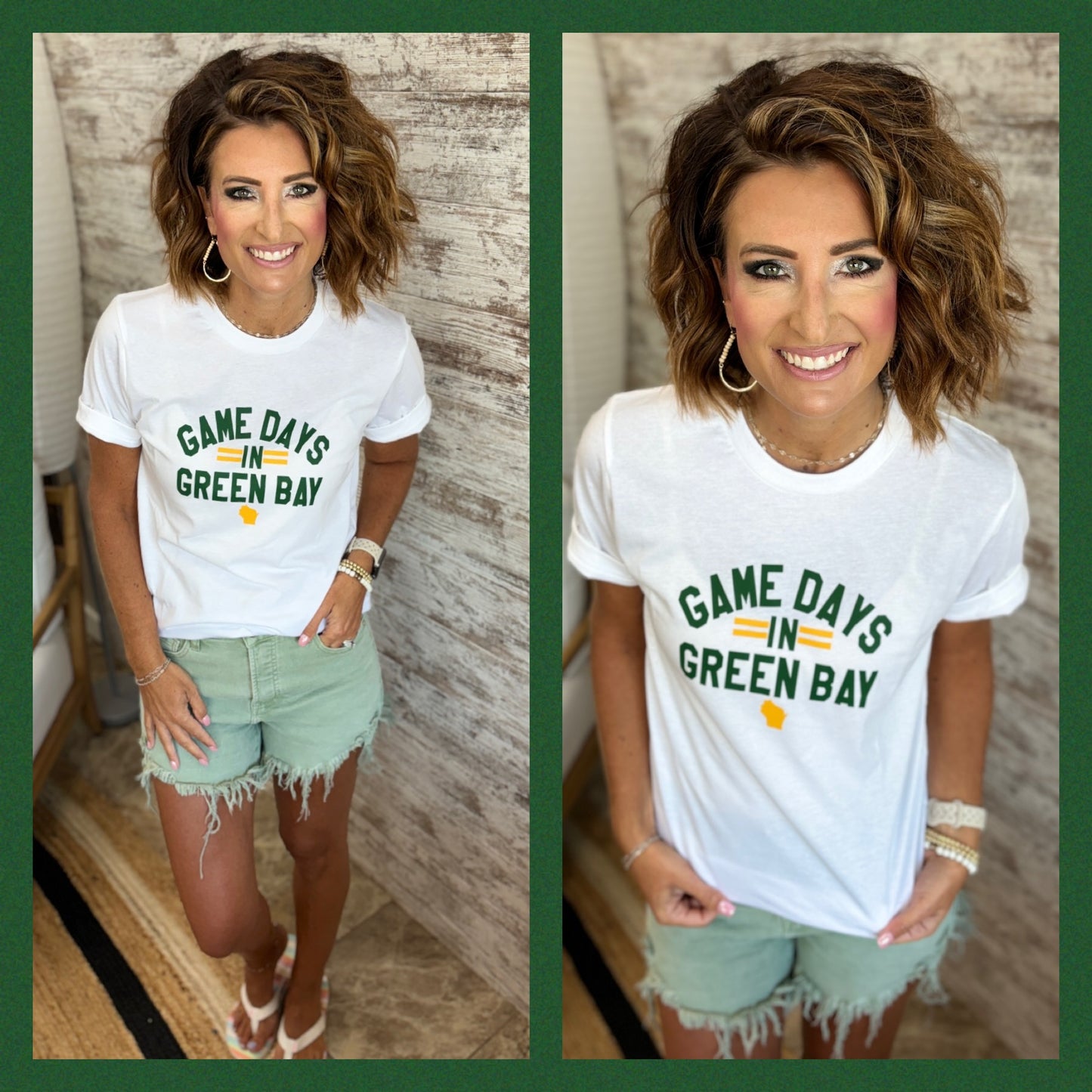 Game Days in Green Bay Bella Tee ~ 2 Colors