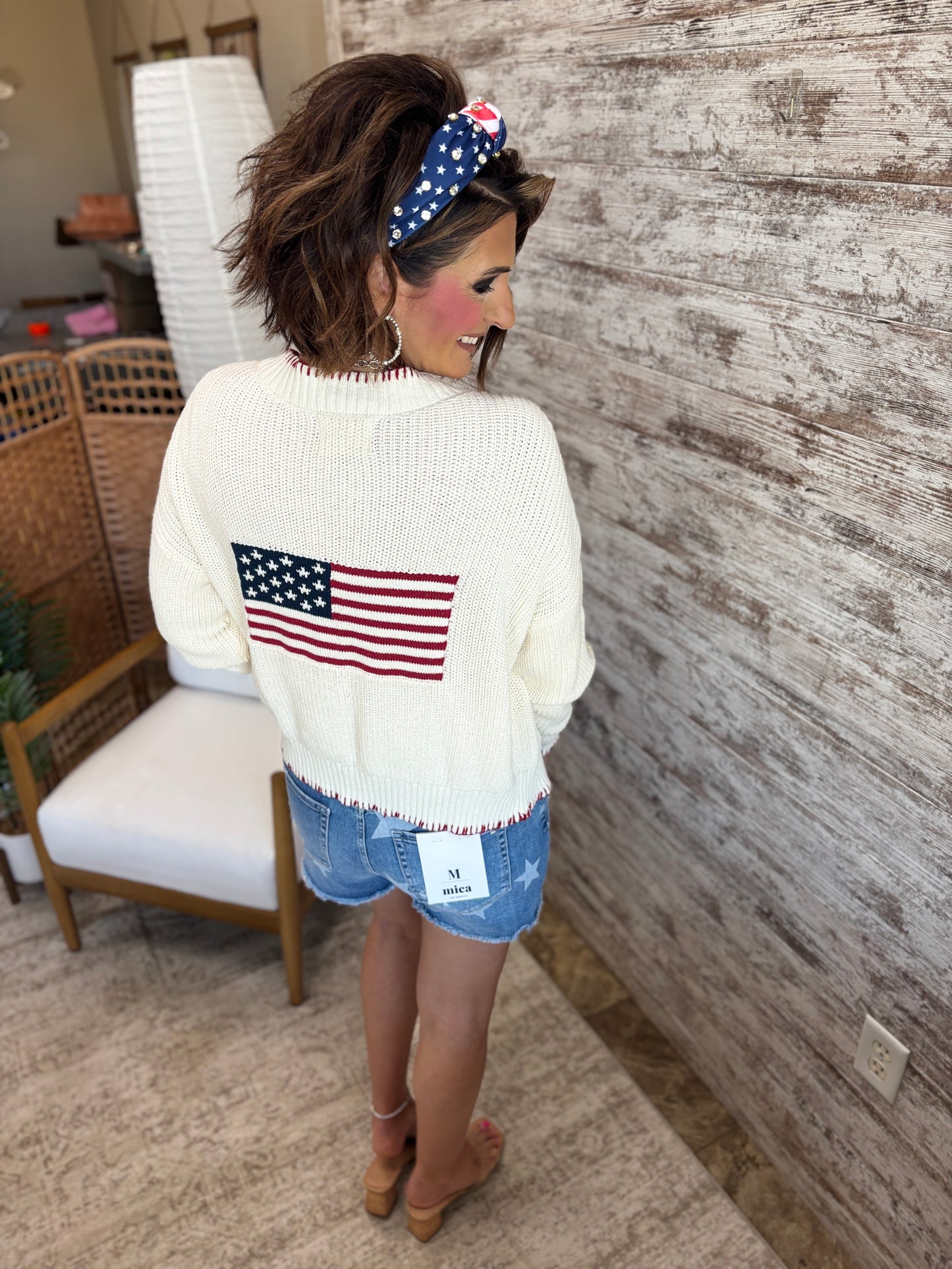 American Flag Cardigan