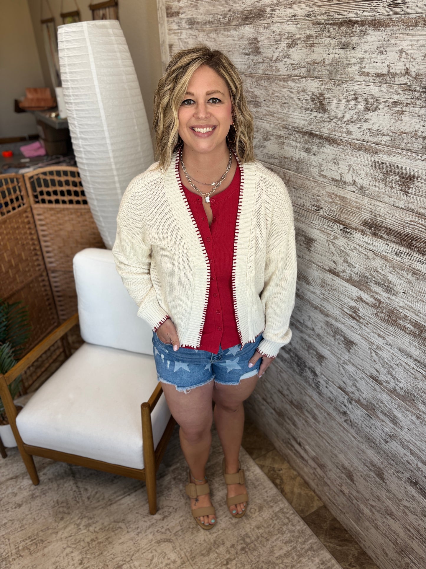 American Flag Cardigan