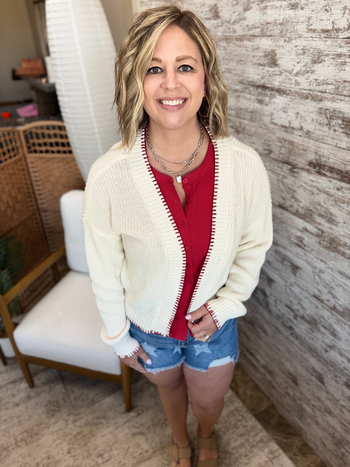 American Flag Cardigan