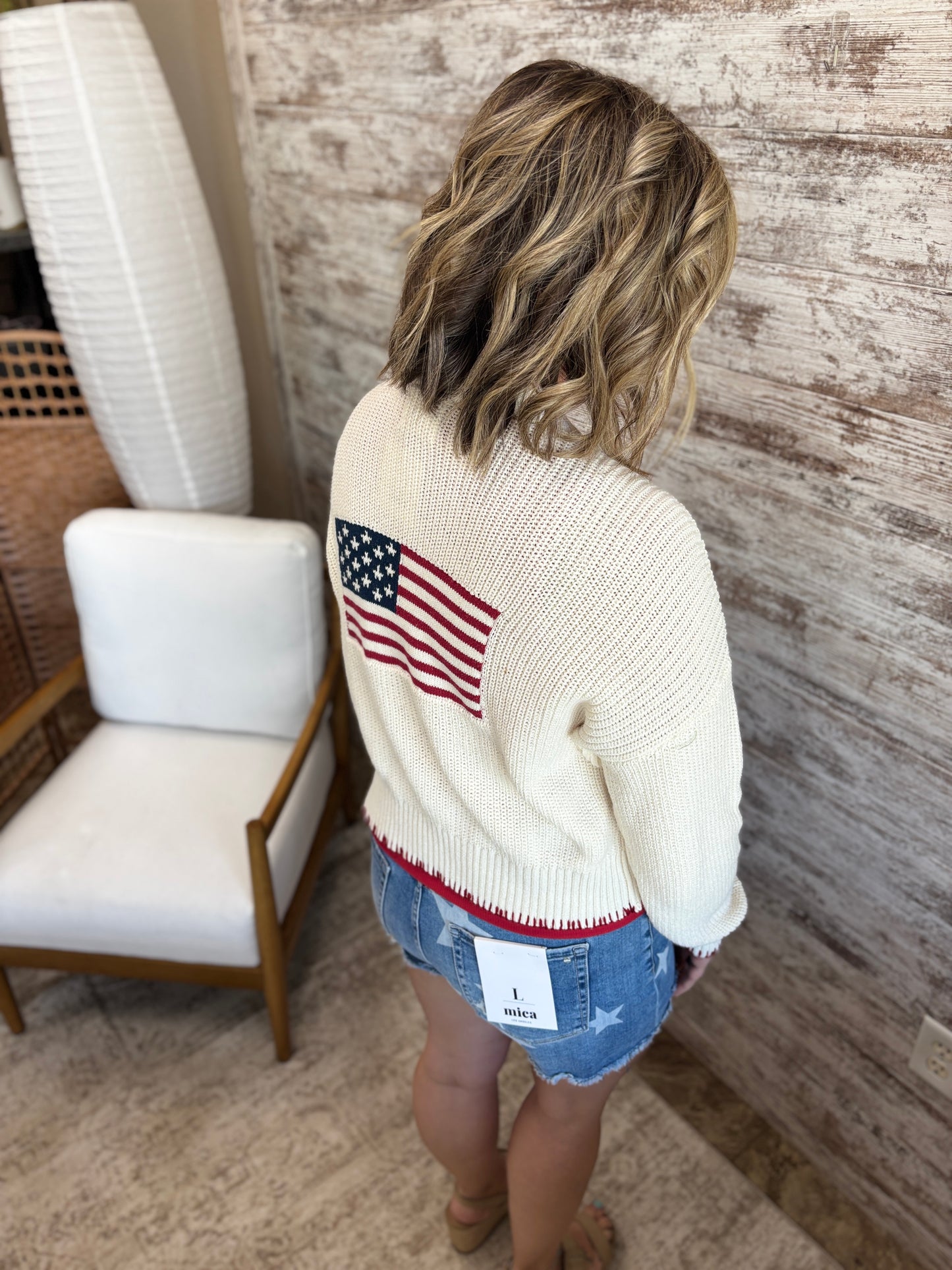 American Flag Cardigan