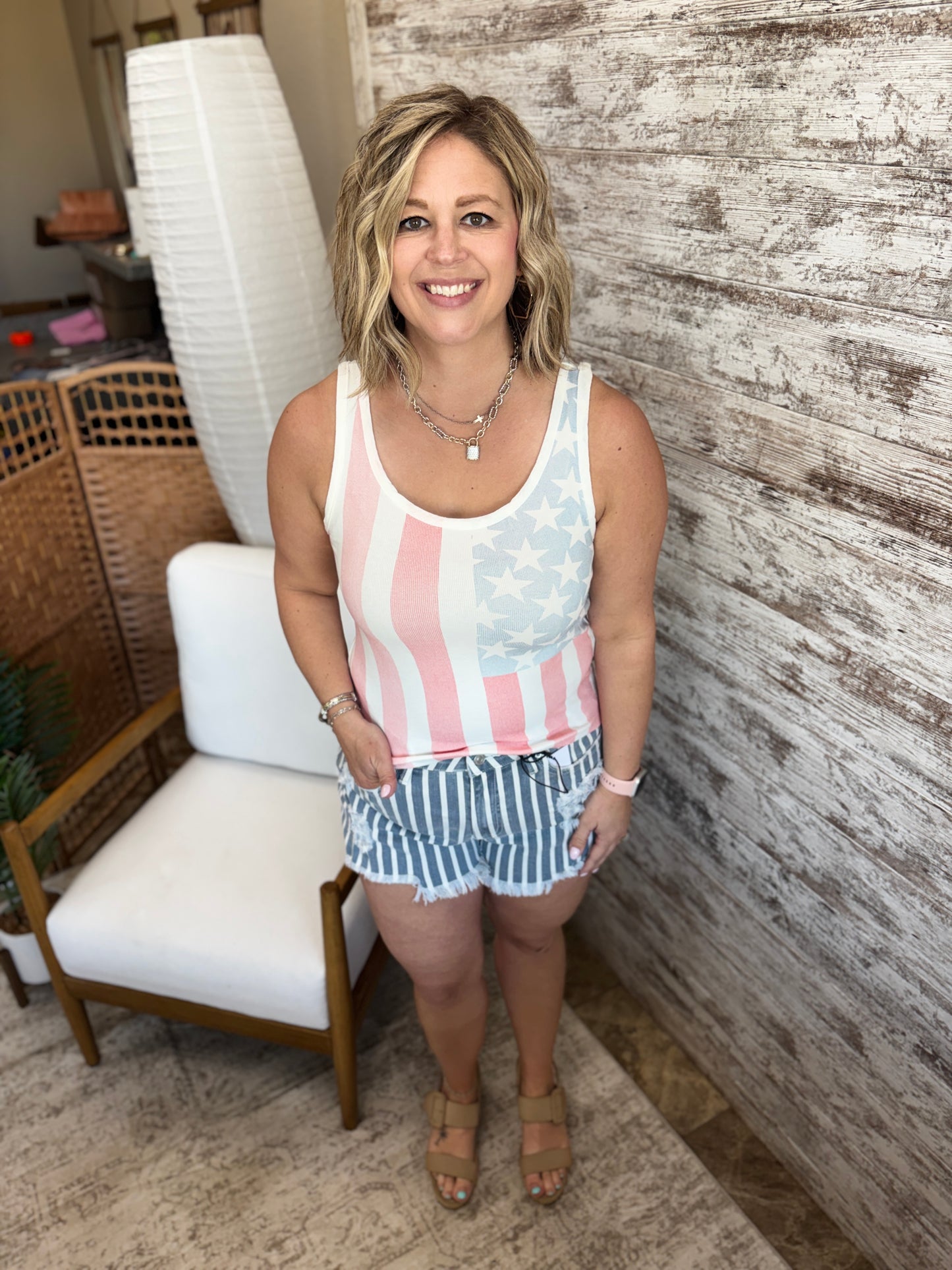 Vintage Wash American Flag Tank **RESTOCKED**