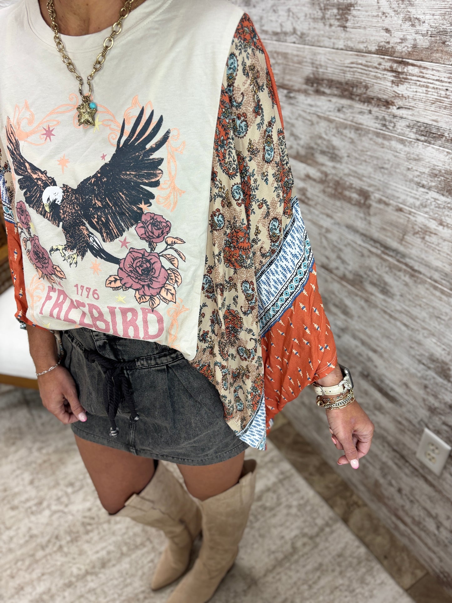 Free Bird Vintage Kaftan Top