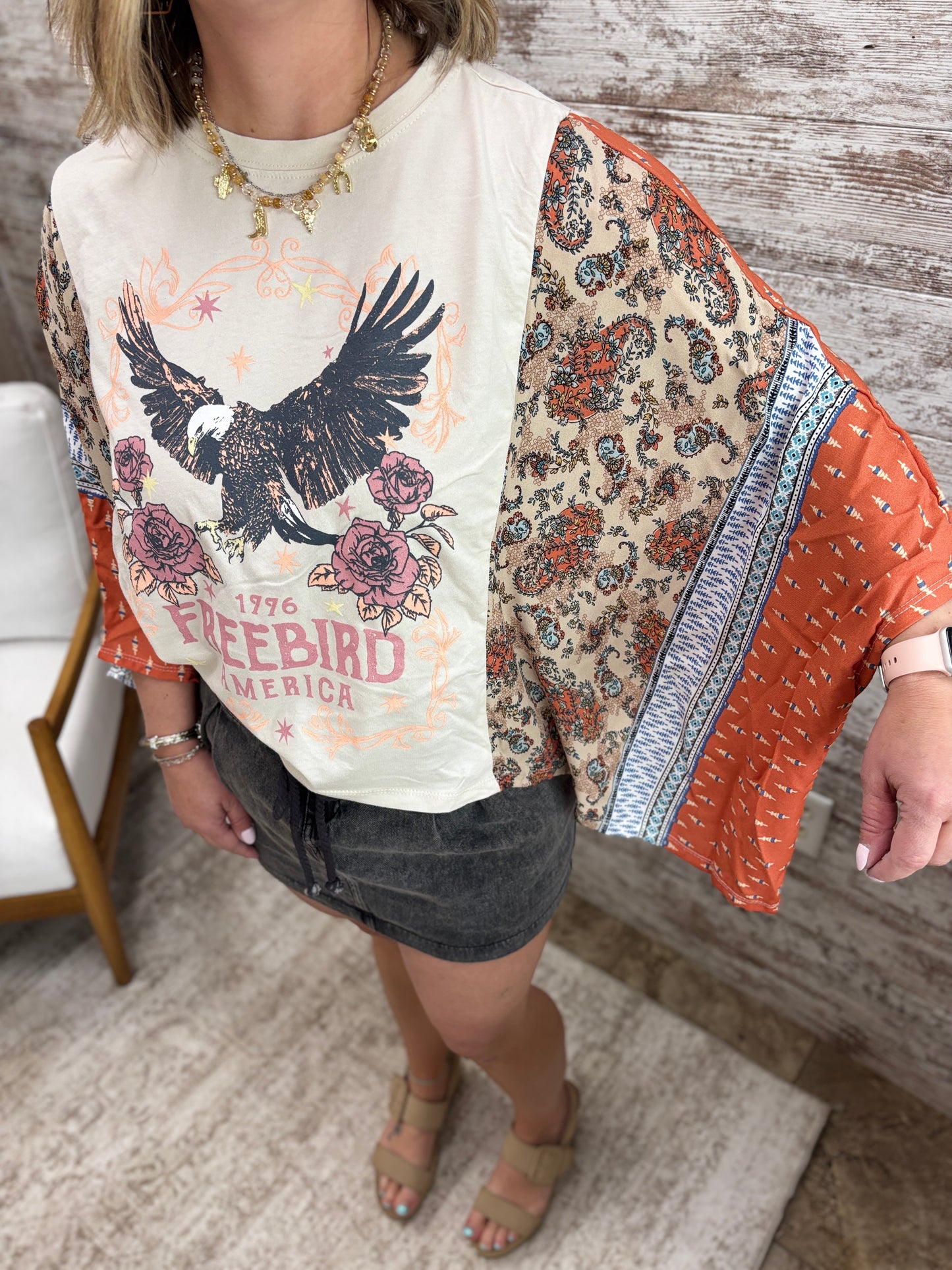 Free Bird Vintage Kaftan Top
