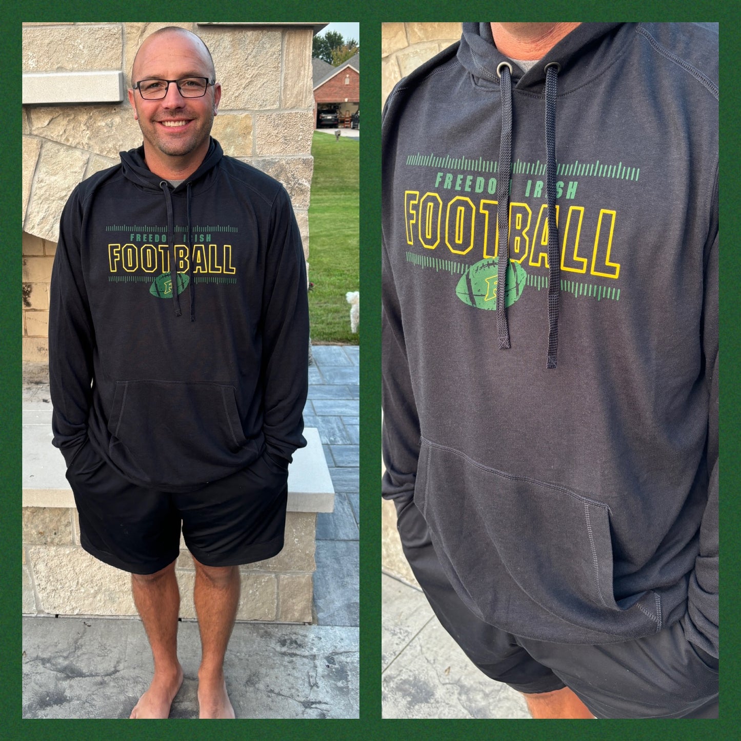 Freedom Irish Football Sport Tek Tri Blend Hoodie