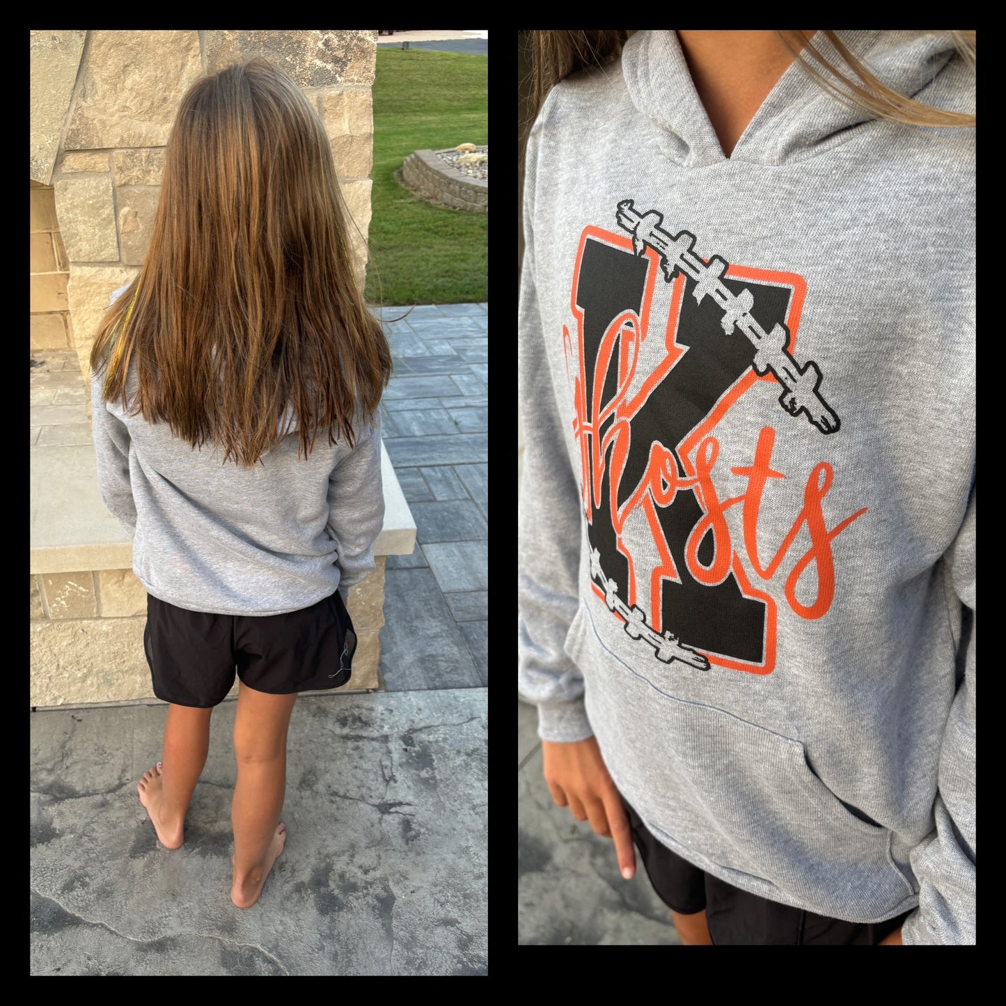 Kaukauna Football Grey Youth Bella Hoodie