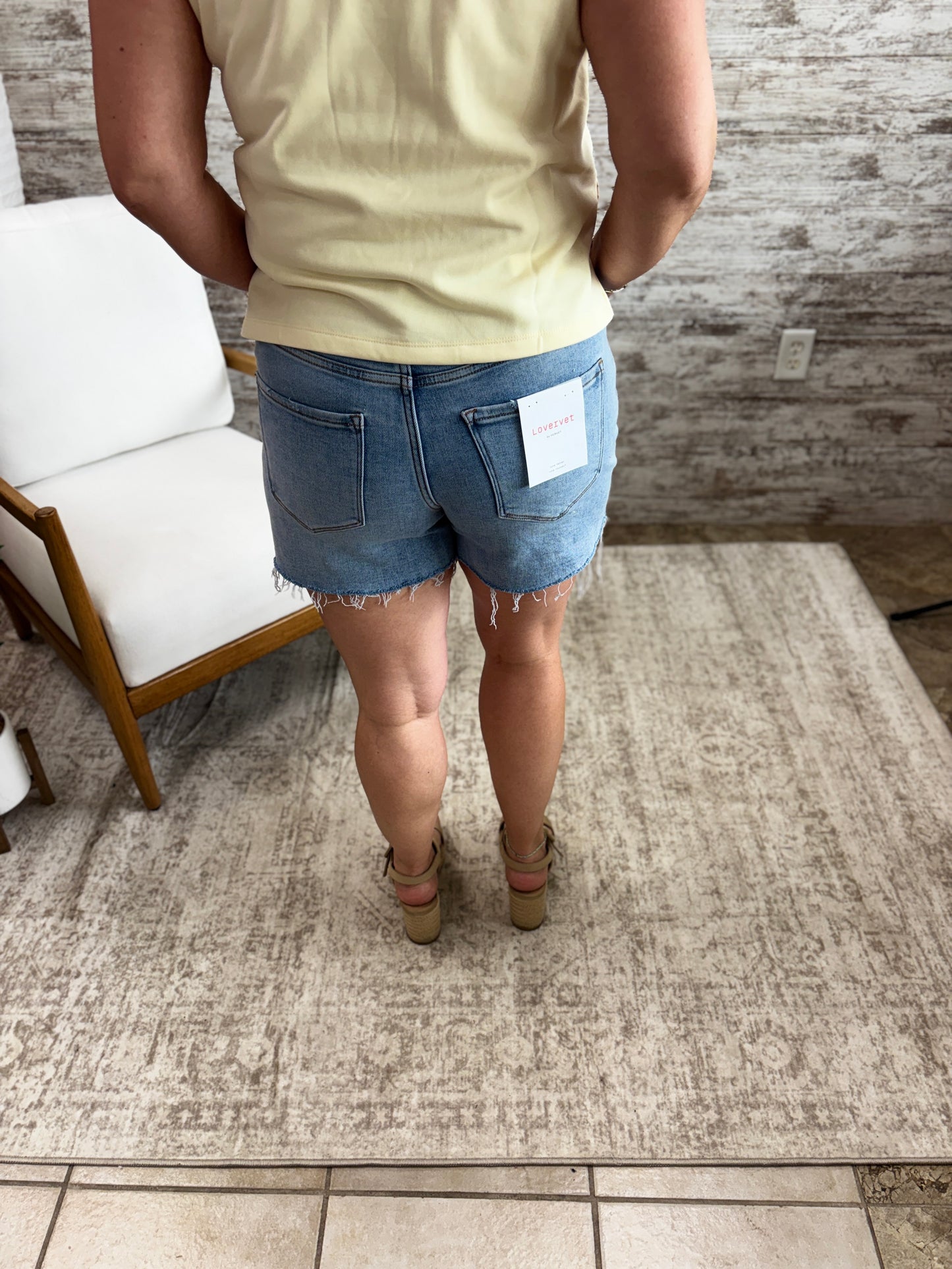 Lovervet A Line Distressed Shorts LV2221