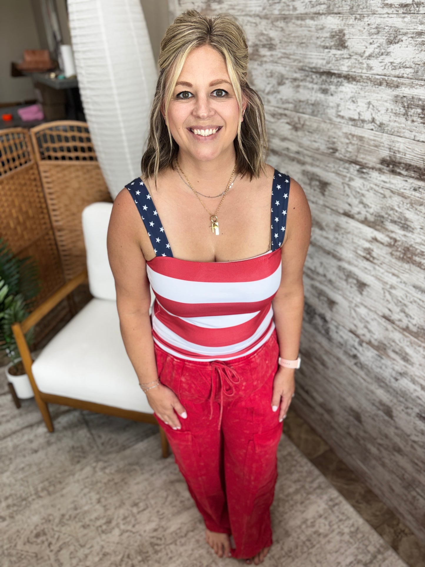 All-american Stars And Stripes Tank Top
