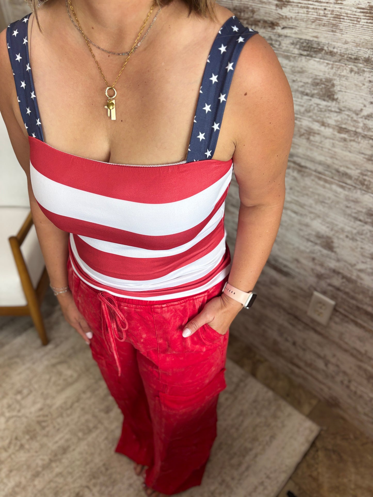 All-american Stars And Stripes Tank Top