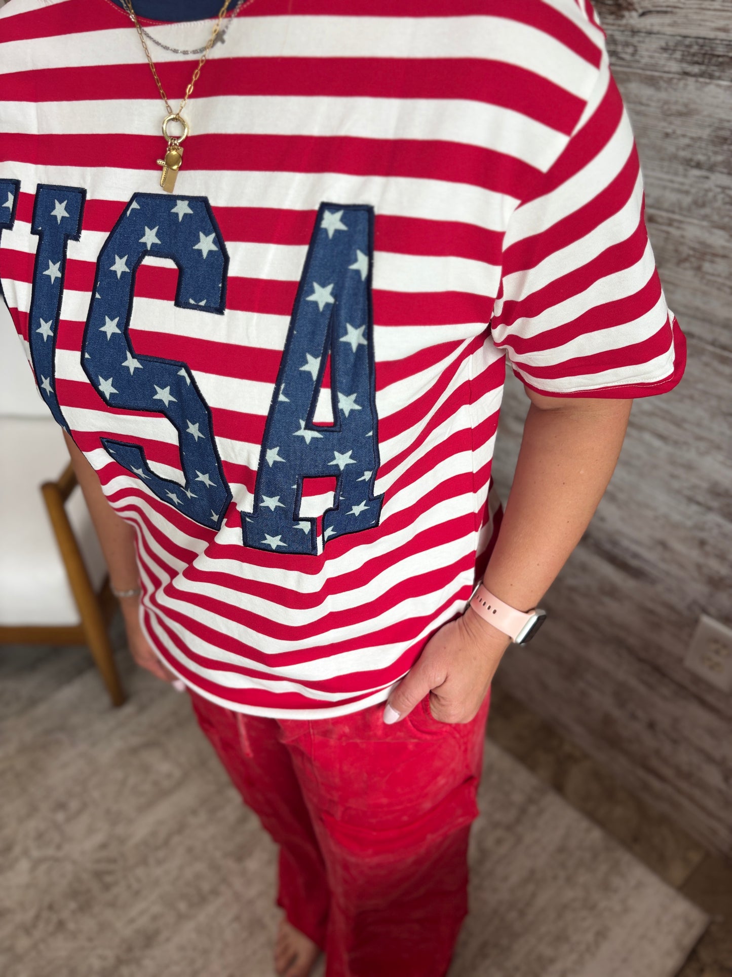 USA 250th Anniversary Stripe Tee