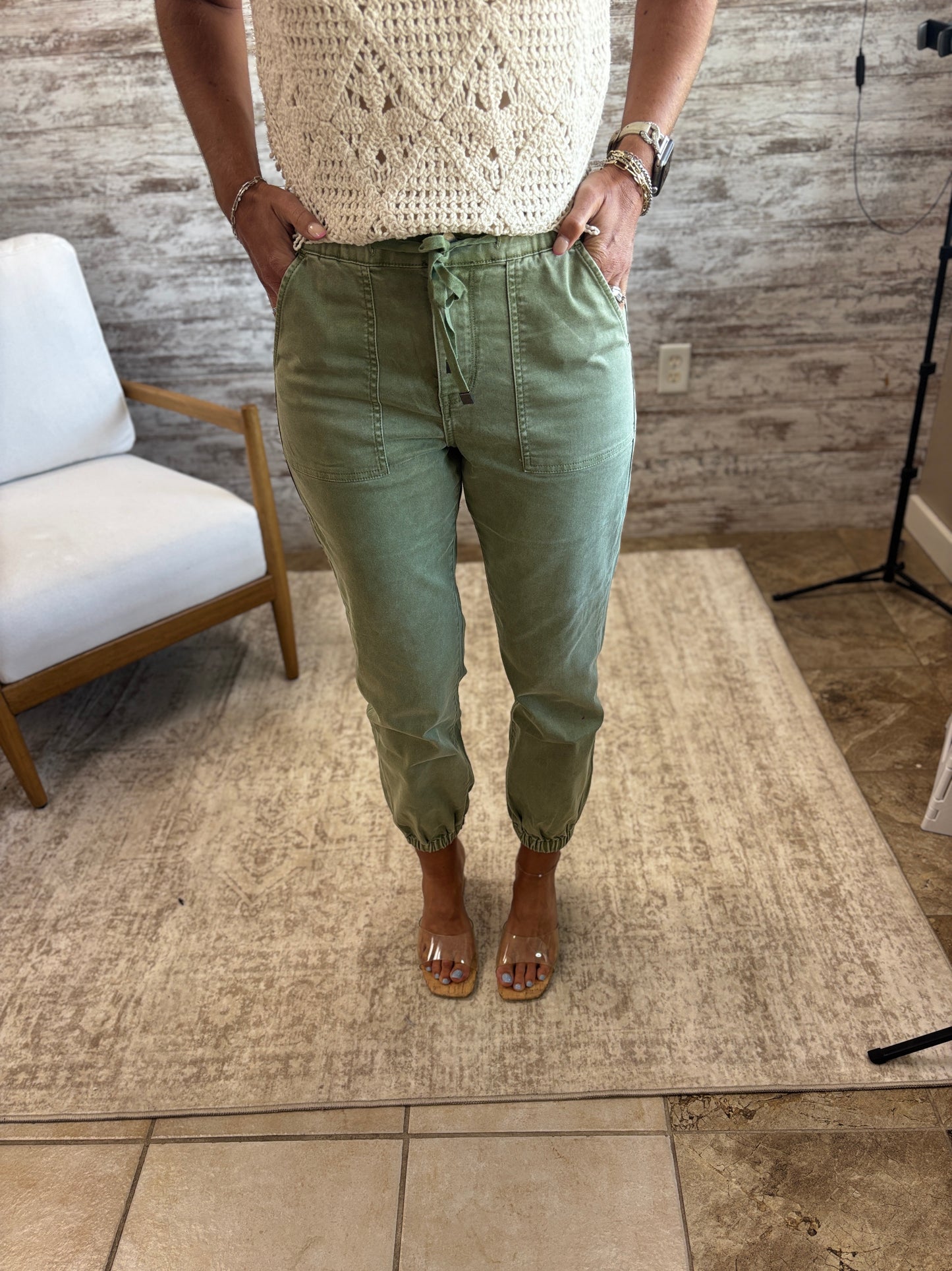Mica Olive Jogger