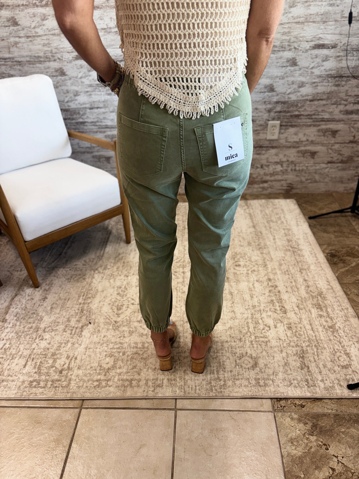 Mica Olive Jogger