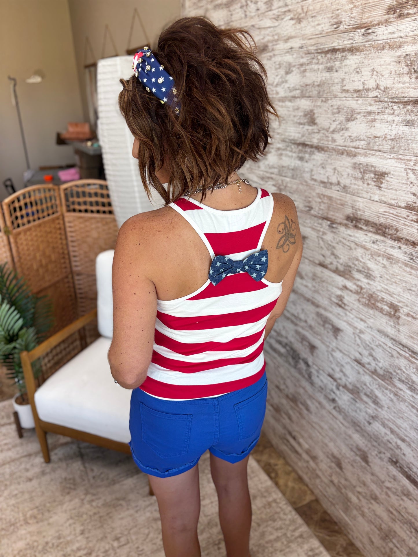 Stars and Stripes Bow Tank