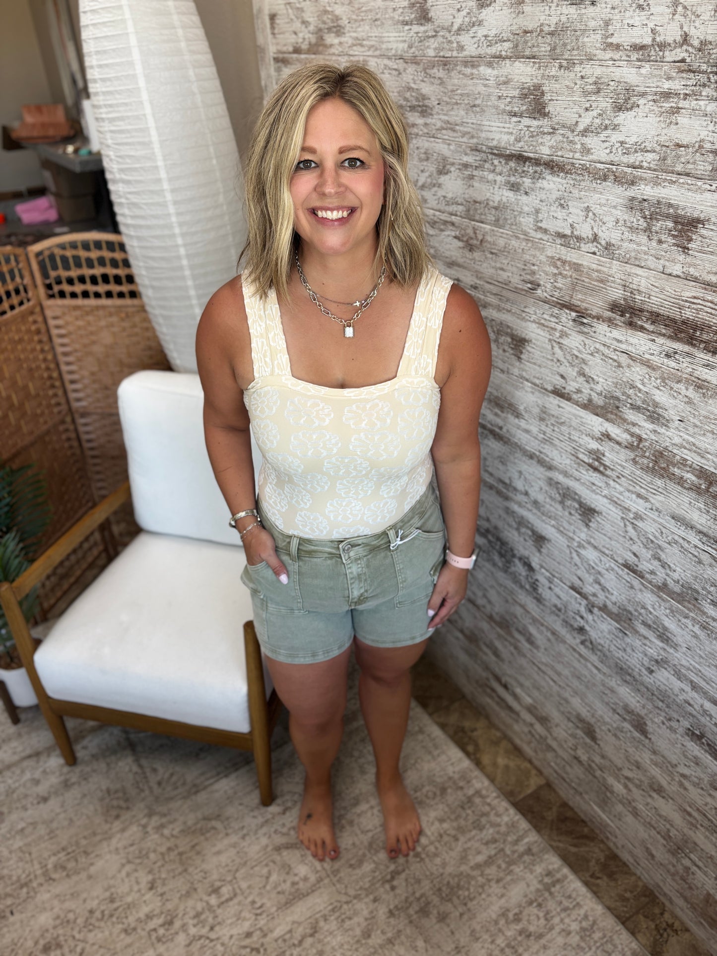 Oatmeal Two Tone Seamless Tank
