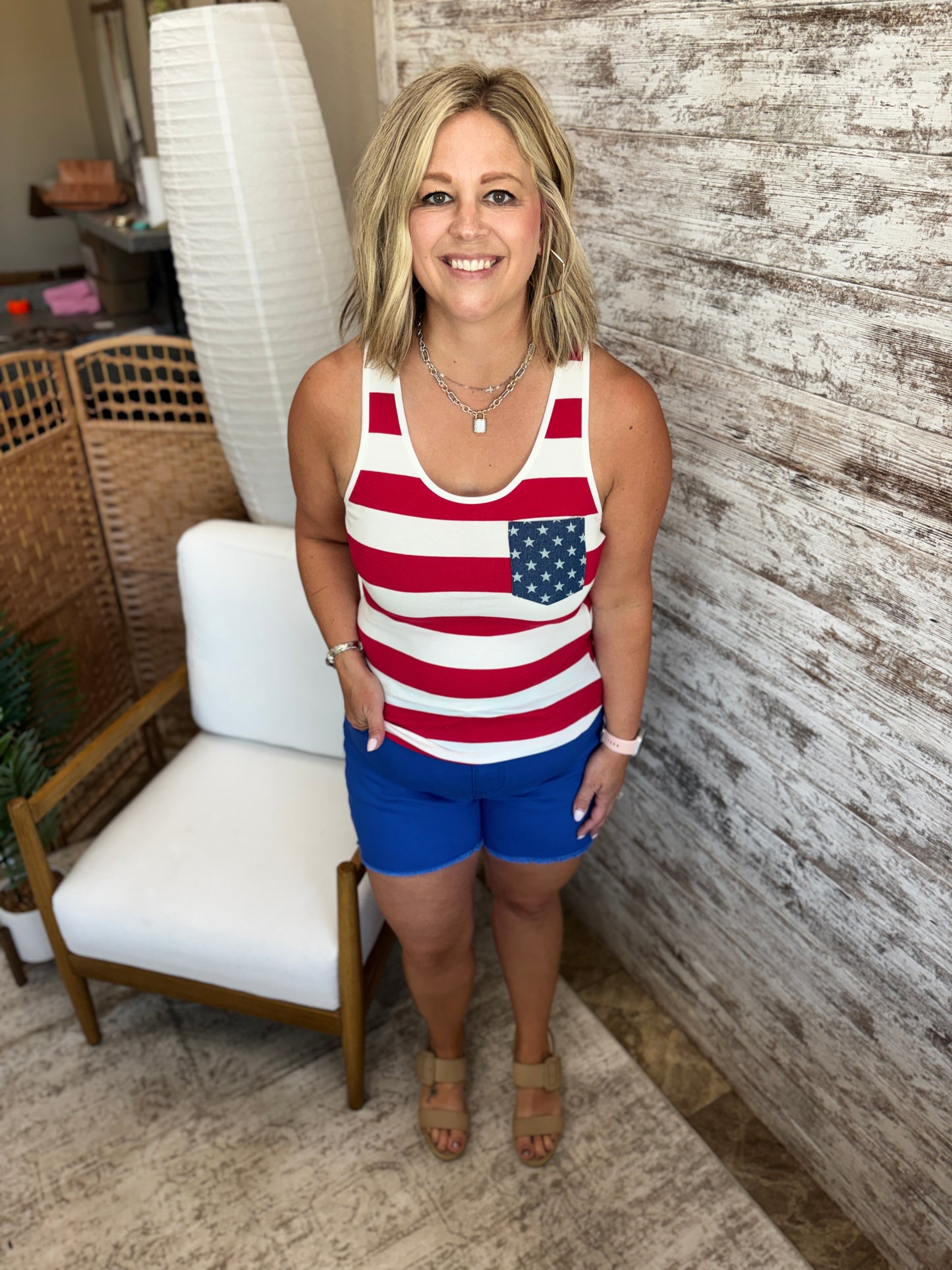Stars and Stripes Bow Tank