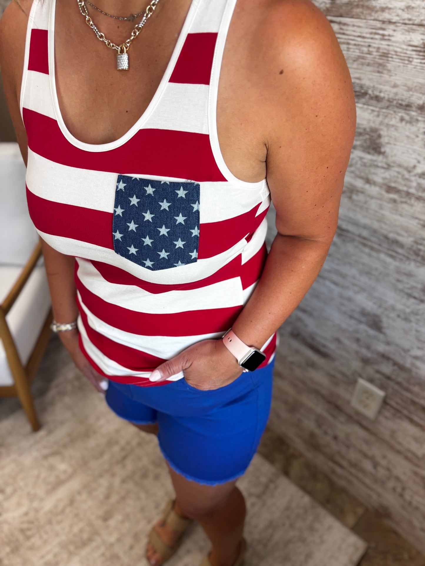 Stars and Stripes Bow Tank