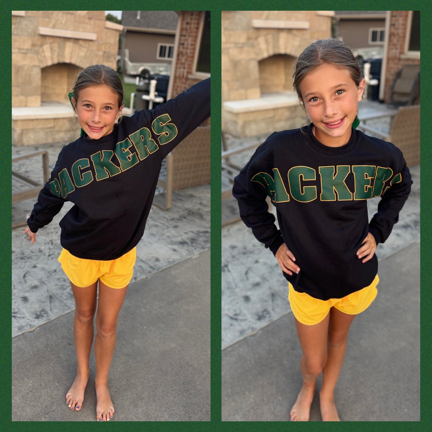 Packers Wingspan Crew Youth/Adult~ 3 Colors