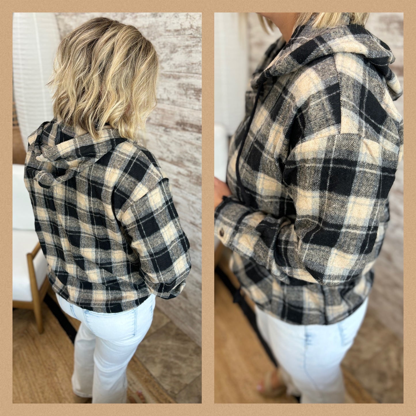 Lightweight Flannel Plaid Pullover ~ 2 Colors