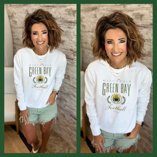 Vintage Packer White Comfort Colors Crew