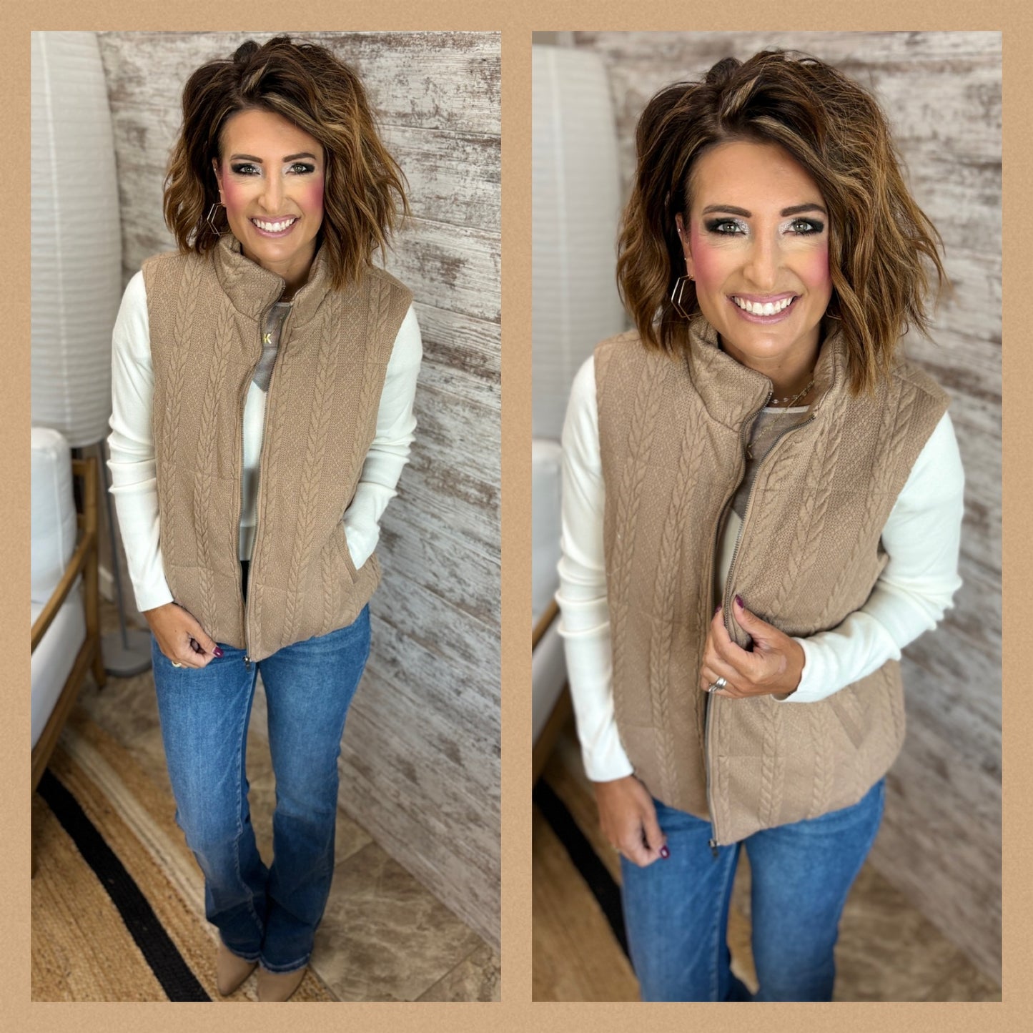 Mocha Knit Vest