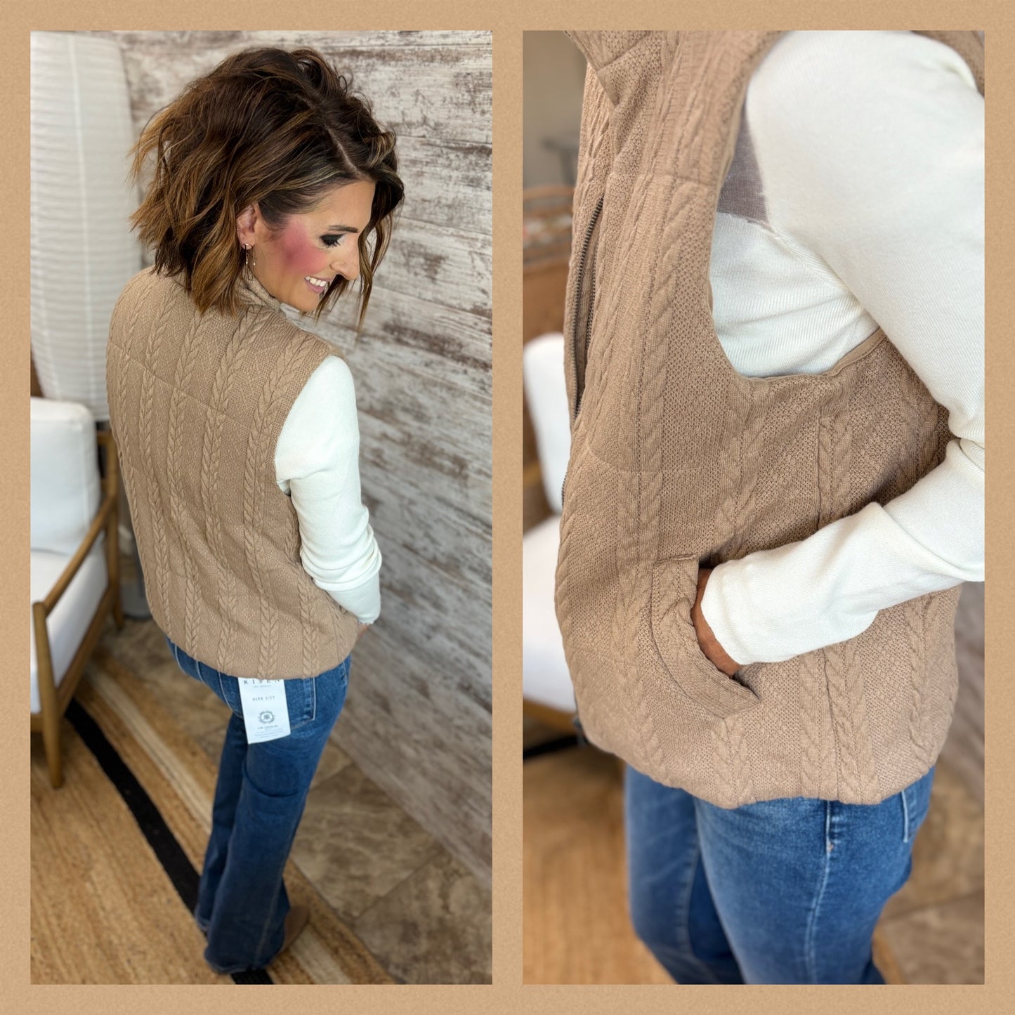 Mocha Knit Vest