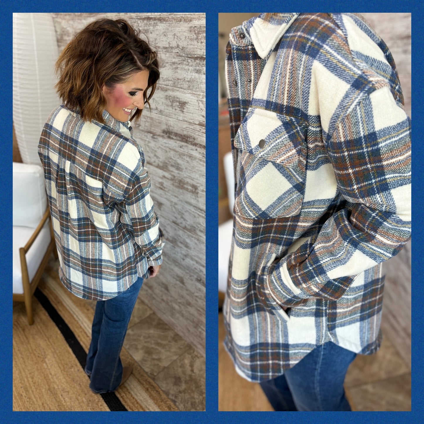 Fornia Beige Tartan Jacket