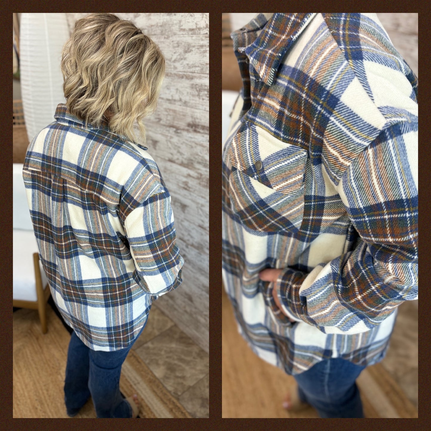 Fornia Beige Tartan Jacket