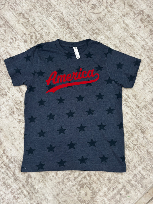 America Star Tee ~ Youth ~ 2 Colors